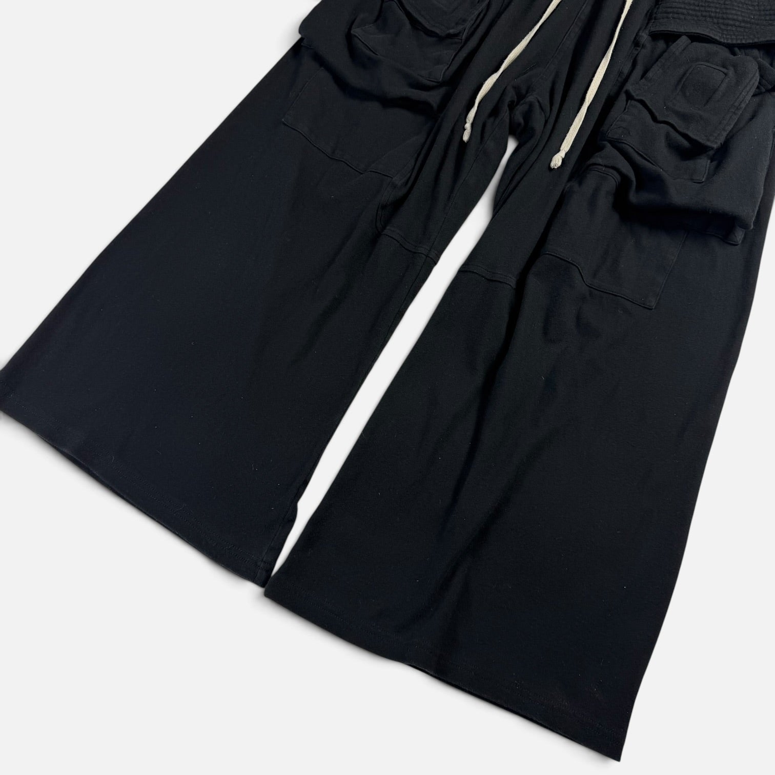 Rick Owens DRKSHDW Creatch Cargo Pants Wide Leg Black | Pantaloni Rick Owens