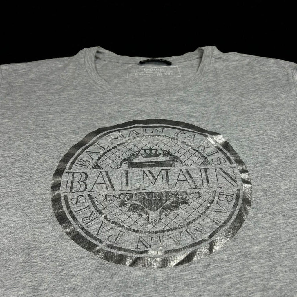 Balmain Silver Logo T-shirt