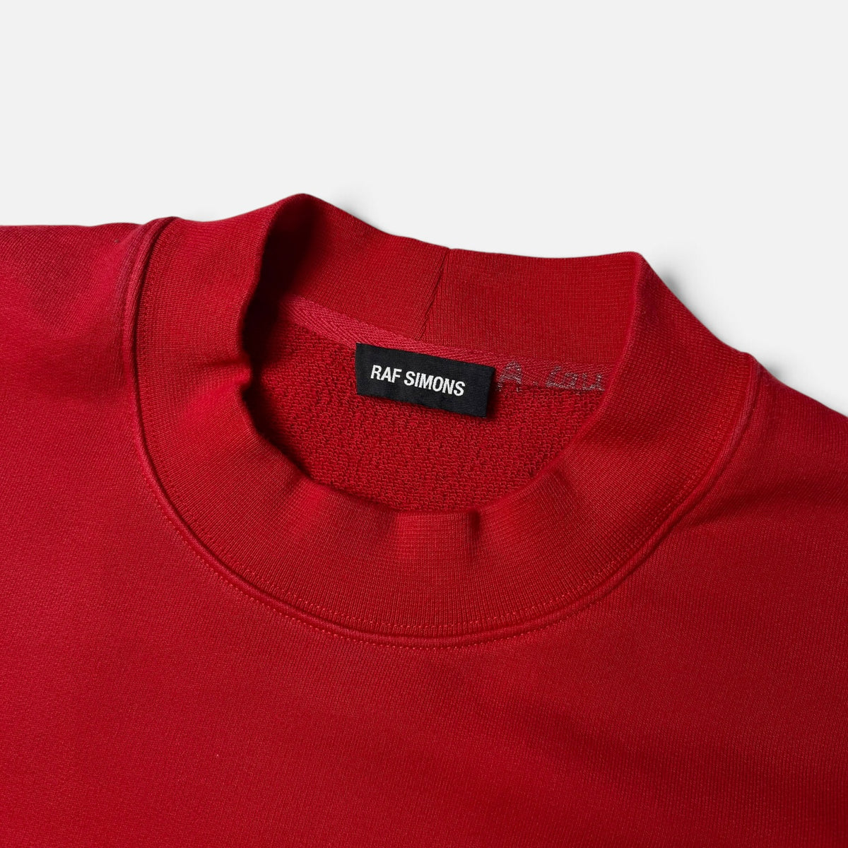 Raf Simons FW15 "To The Archives, No Longer Relevant" Crewneck Red