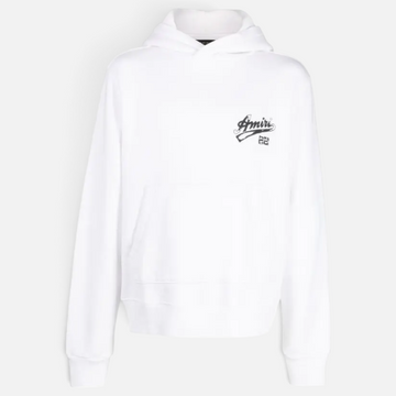 Amiri Embroidered Logo Cotton Hoodie