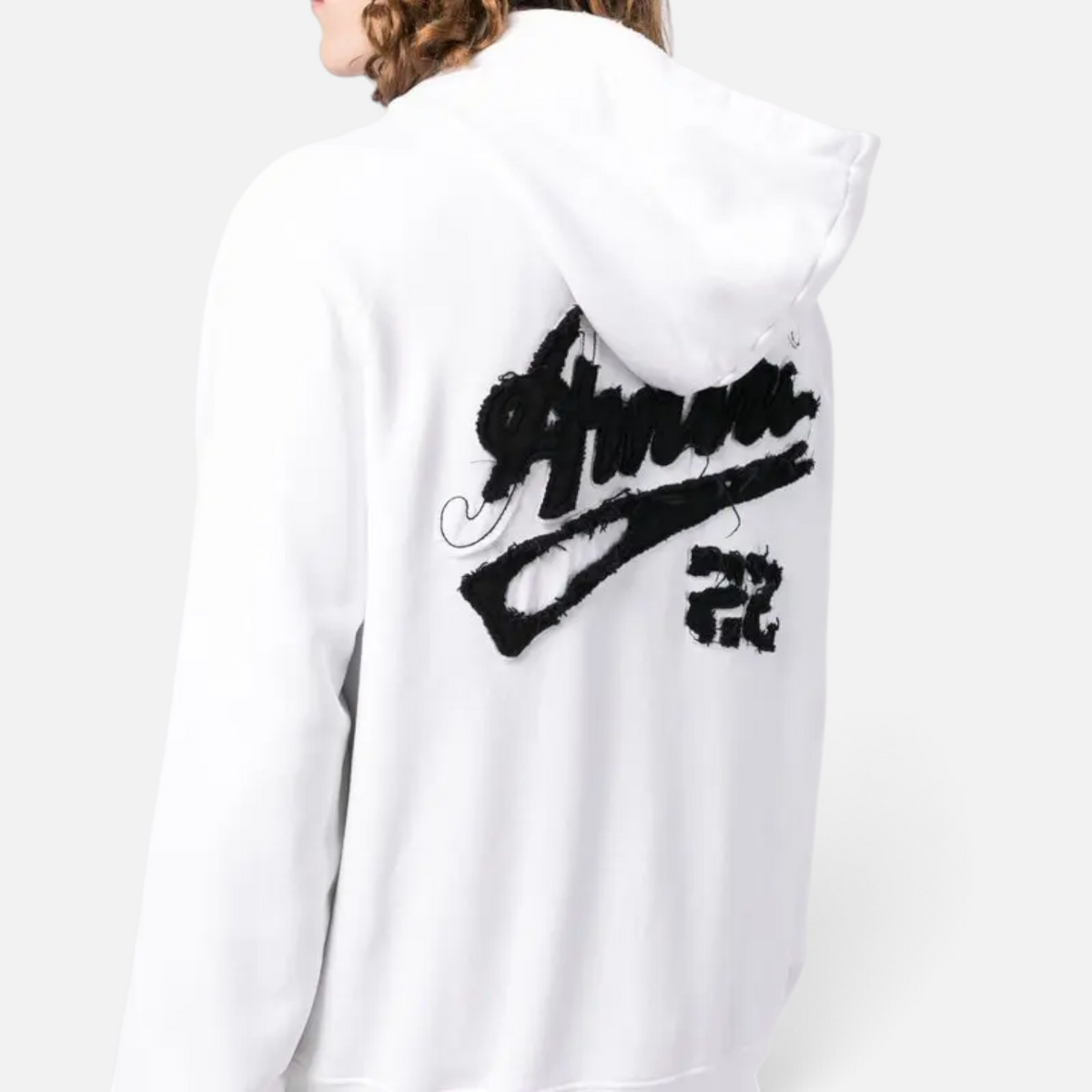 Amiri Embroidered Logo Cotton Hoodie