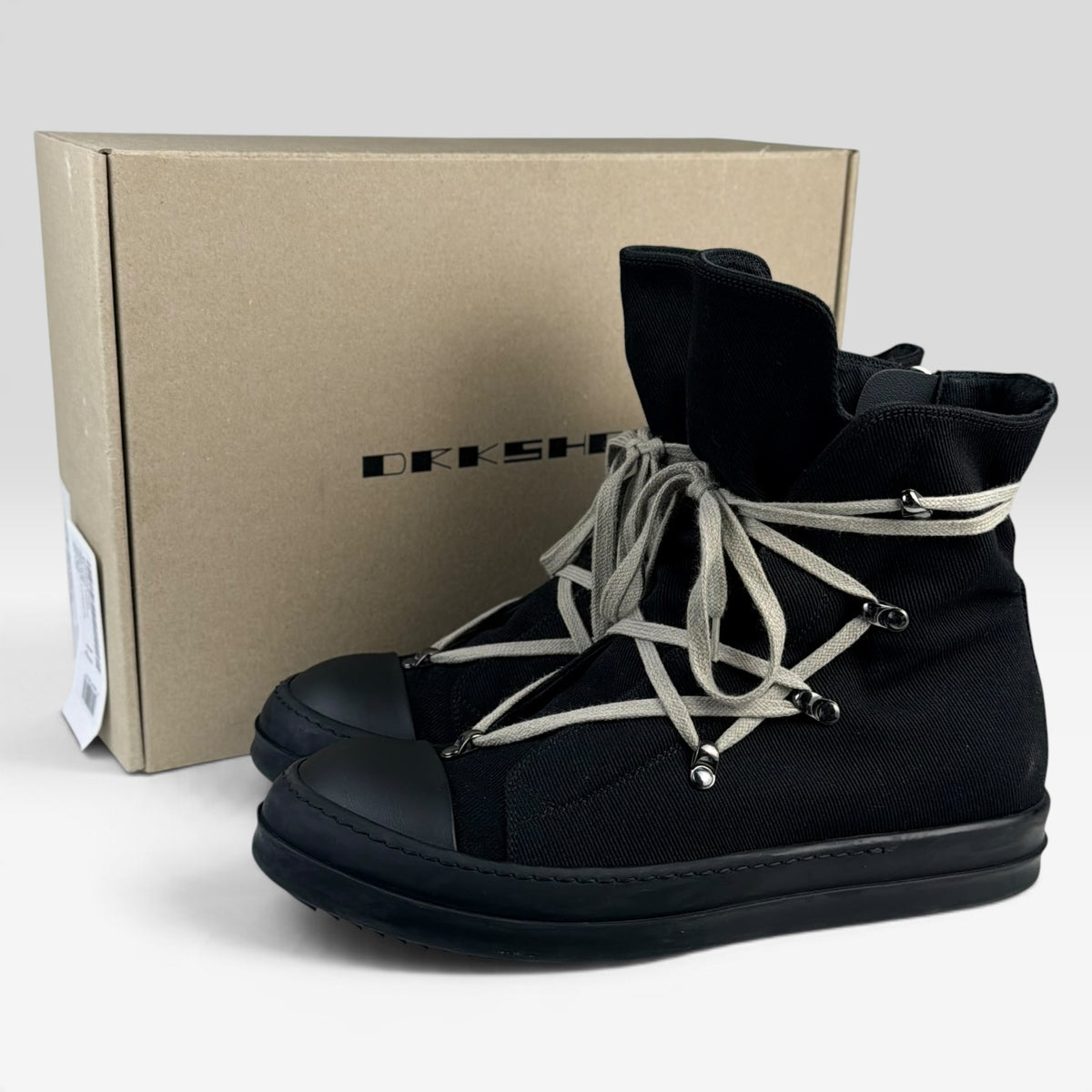 Rick Owens DRKSHDW Hexagram Ramones High Black/Pearl