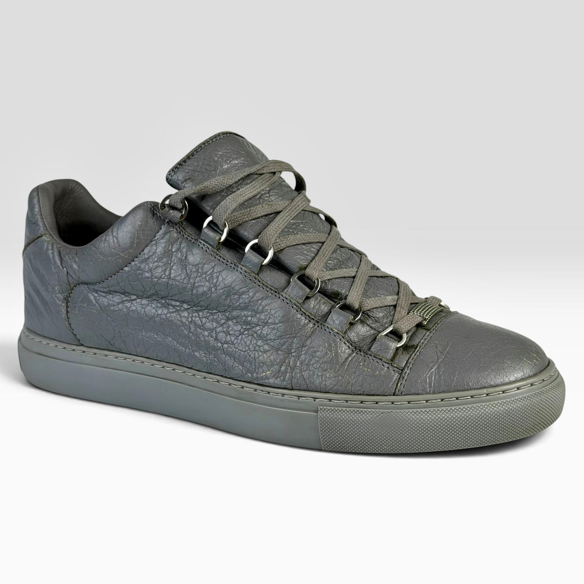 Balenciaga Arena Low Grey Leather