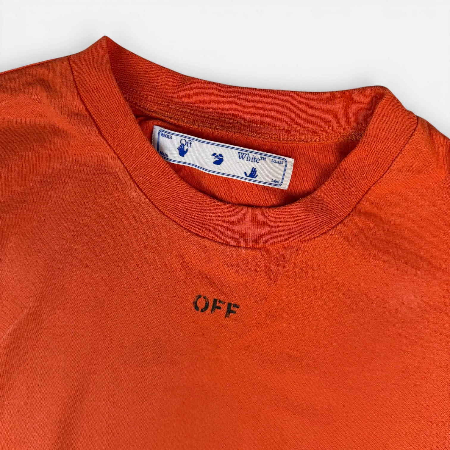 Off-White Stencil Arrow T-Shirt Orange