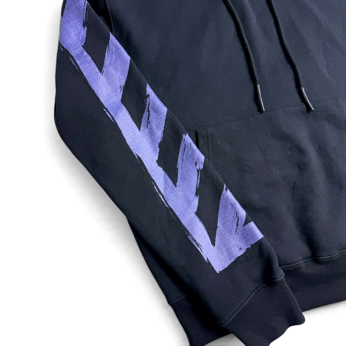 Off-White Marker Hoodie Black/Purple