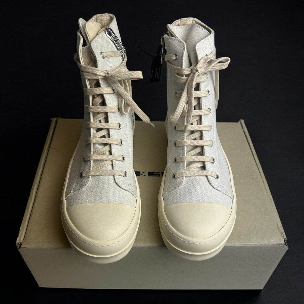 Rick Owens Ramones High License Plate White - V STEALS