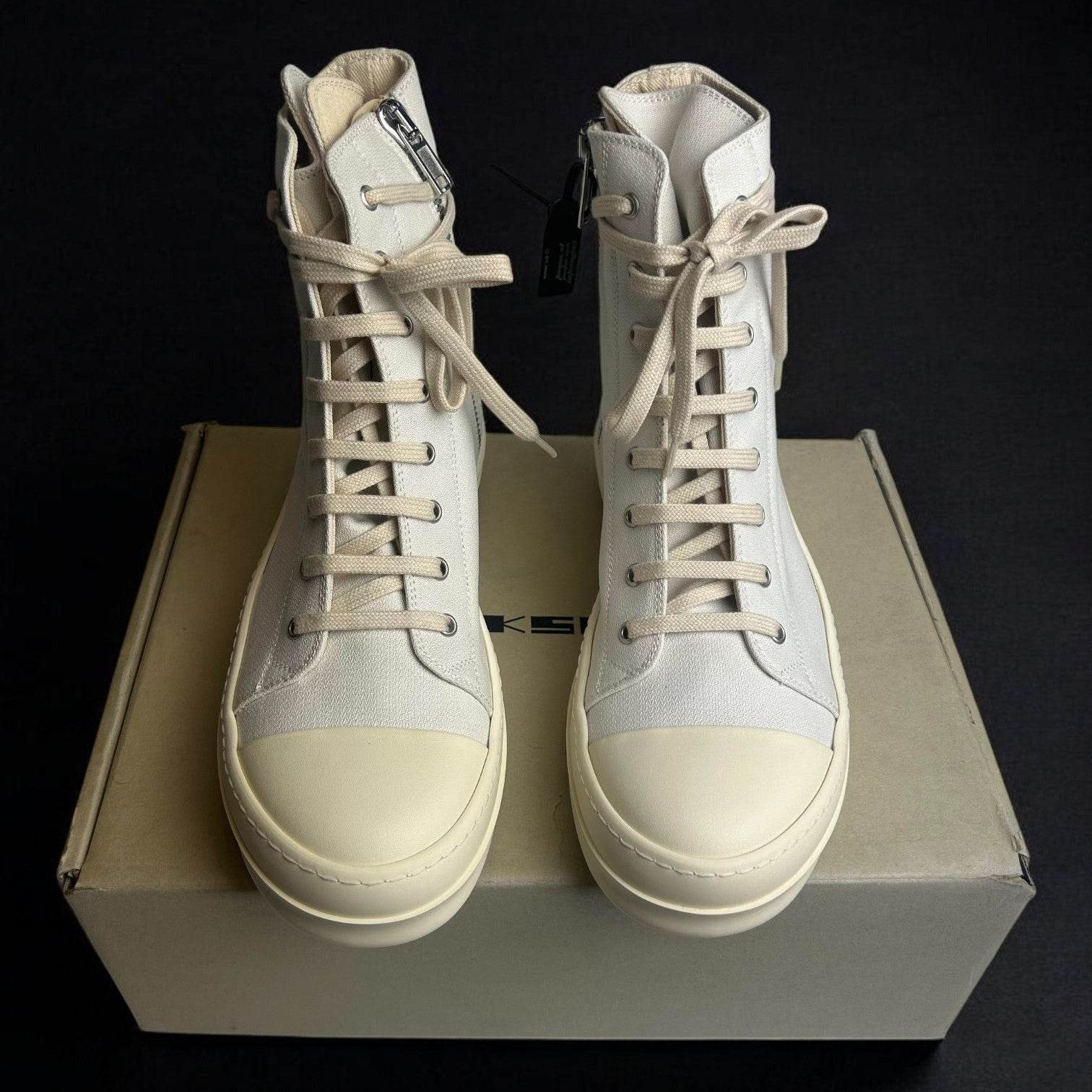 Rick Owens Ramones High License Plate White - V STEALS