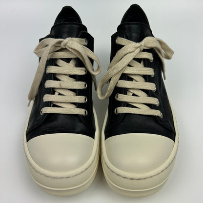 Rick Owens Ramones Low Black Leather