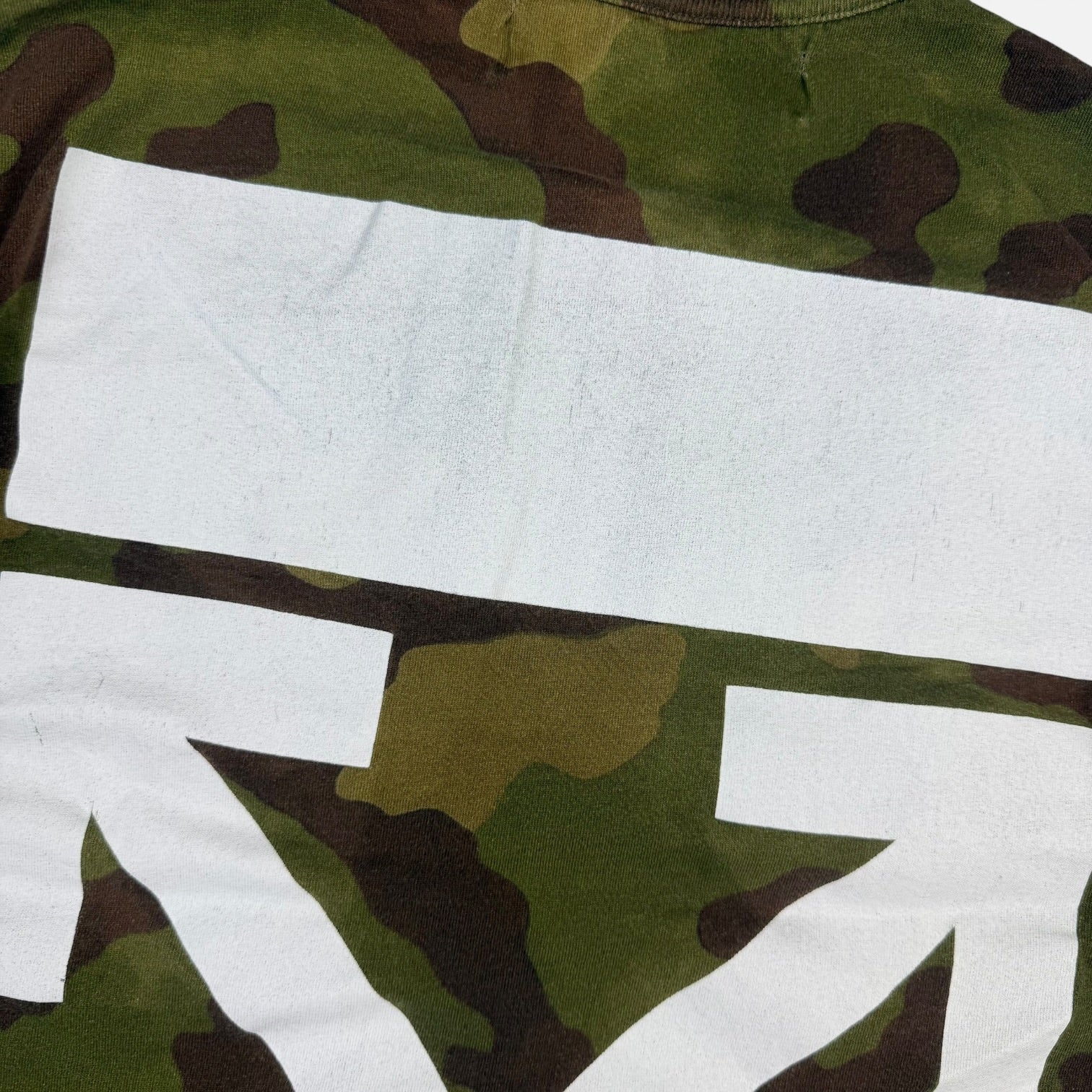 Off-White Camouflage T-Shirt Green