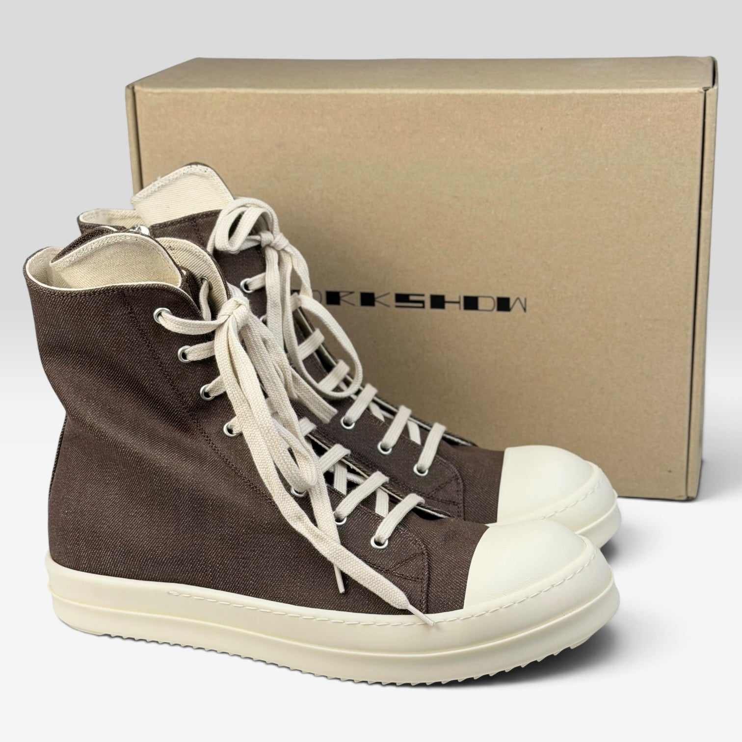 Rick Owens DRKSHDW Ramones High Dark Dust Denim