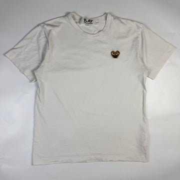 Comme Des Garcons Play Gold Heart T-shirt