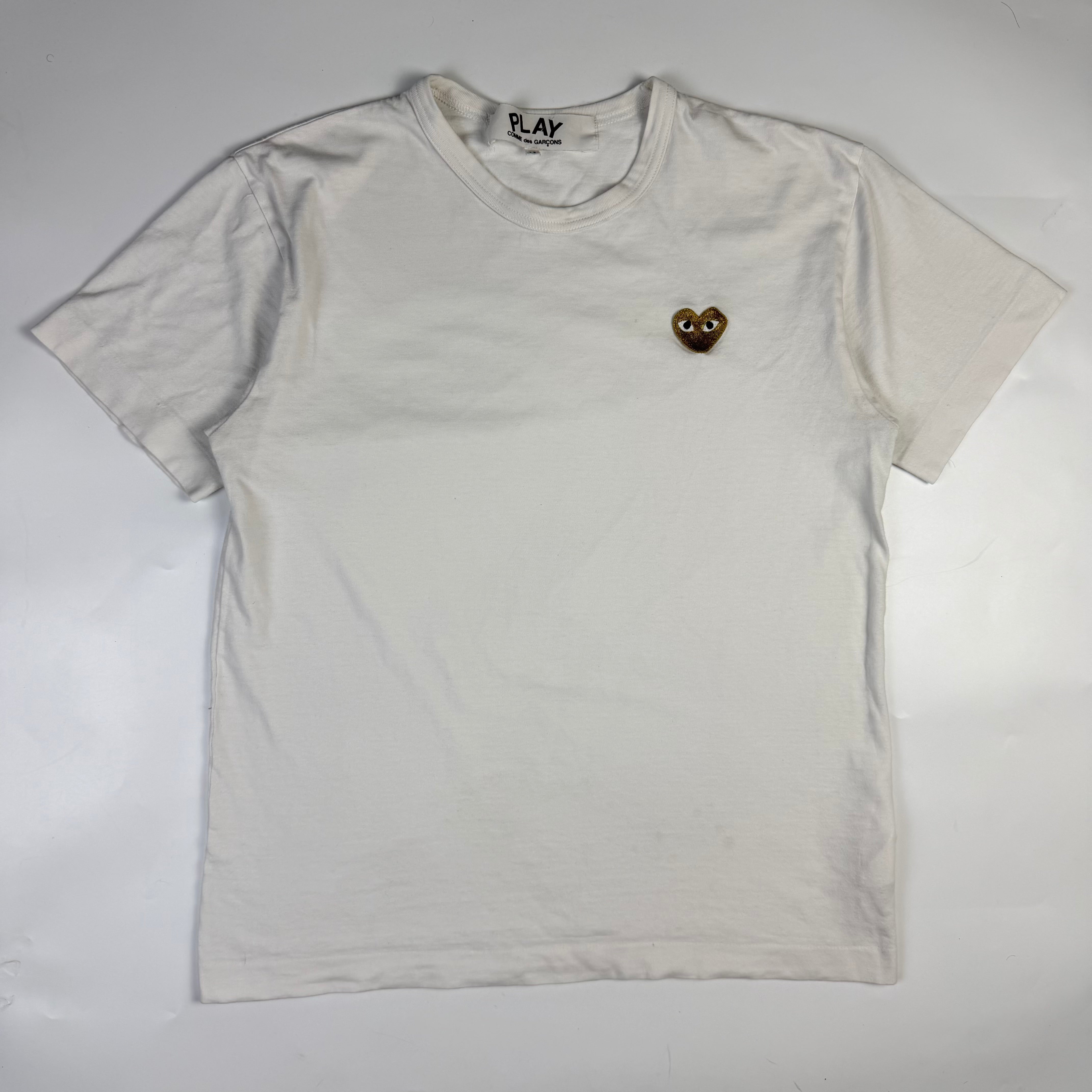 Comme Des Garcons Play Gold Heart T-shirt
