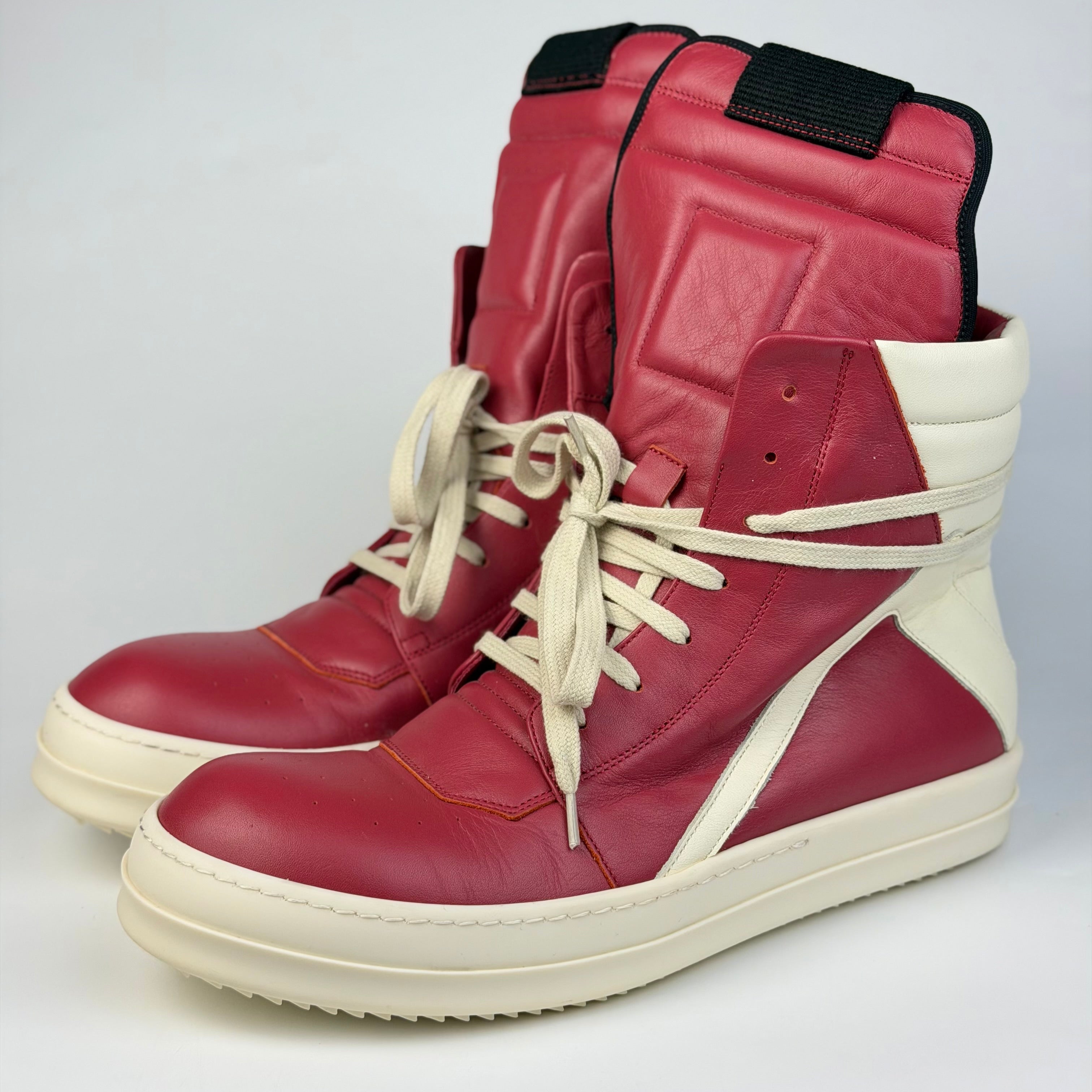 Rick Owens Geobasket Cardinal Red/Milk SS24 LIDO