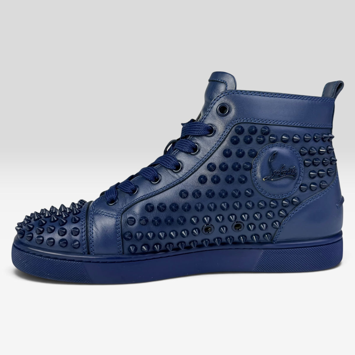 Christian Louboutin Louis Spikes High-Top Blue