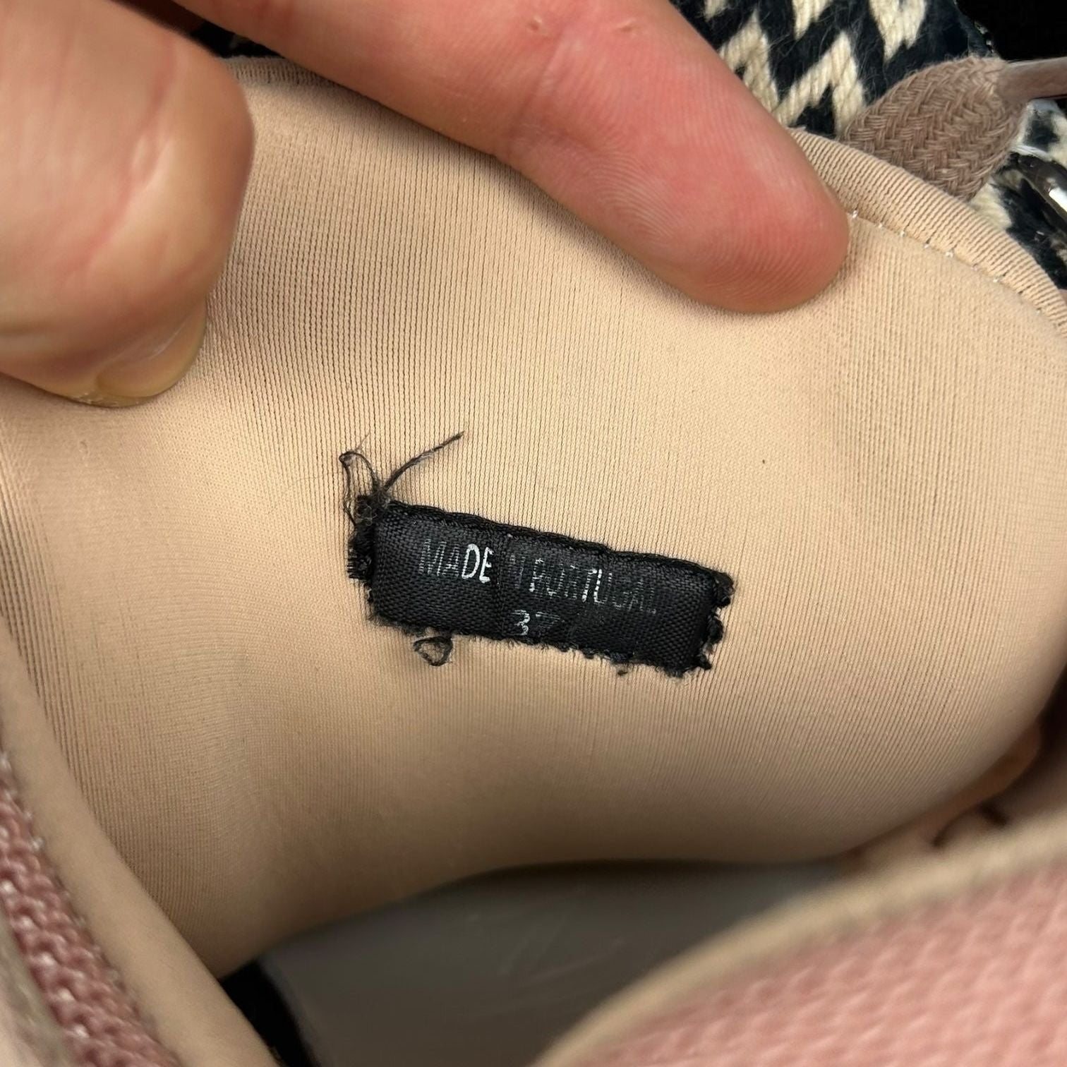 Lanvin Curb Pink Sneakers
