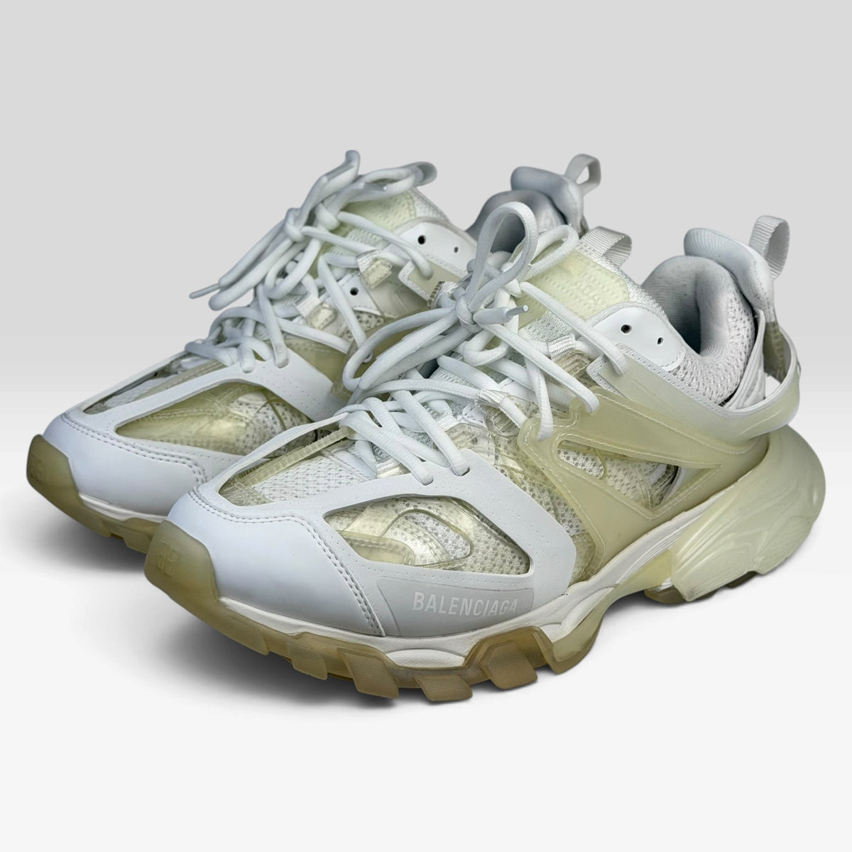 Balenciaga Track Clear Sole White