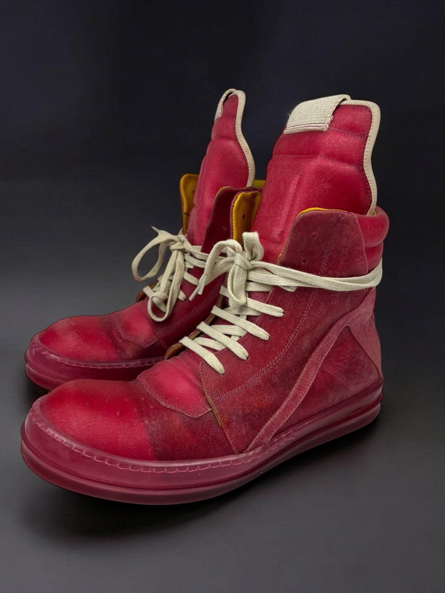 Rick Owens Hot Pink Geobasket - V STEALS