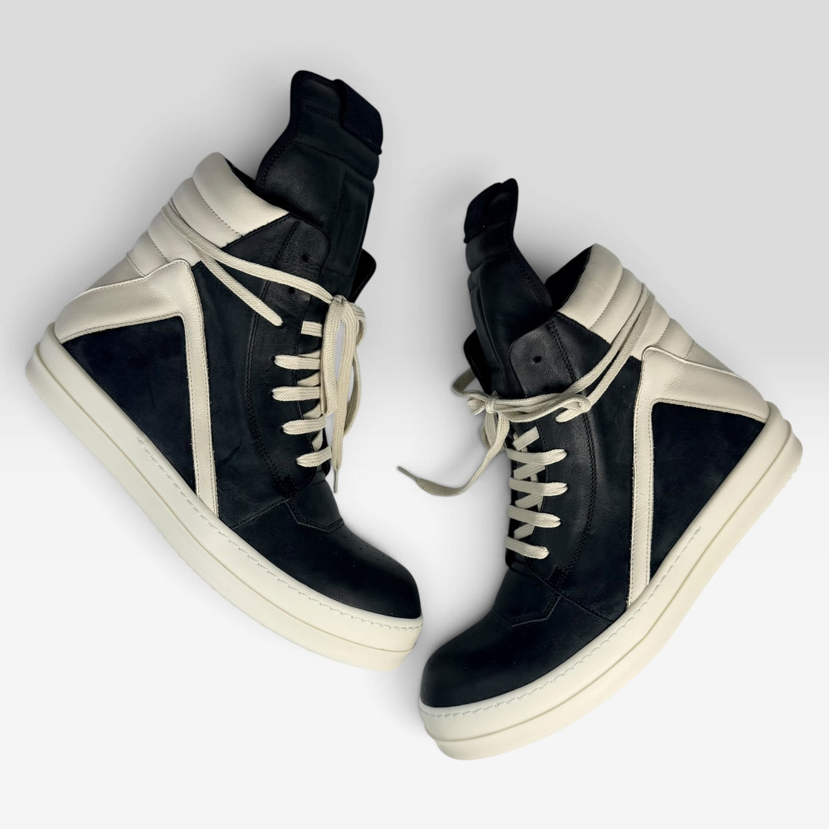 Rick Owens Geobasket Black/Milk