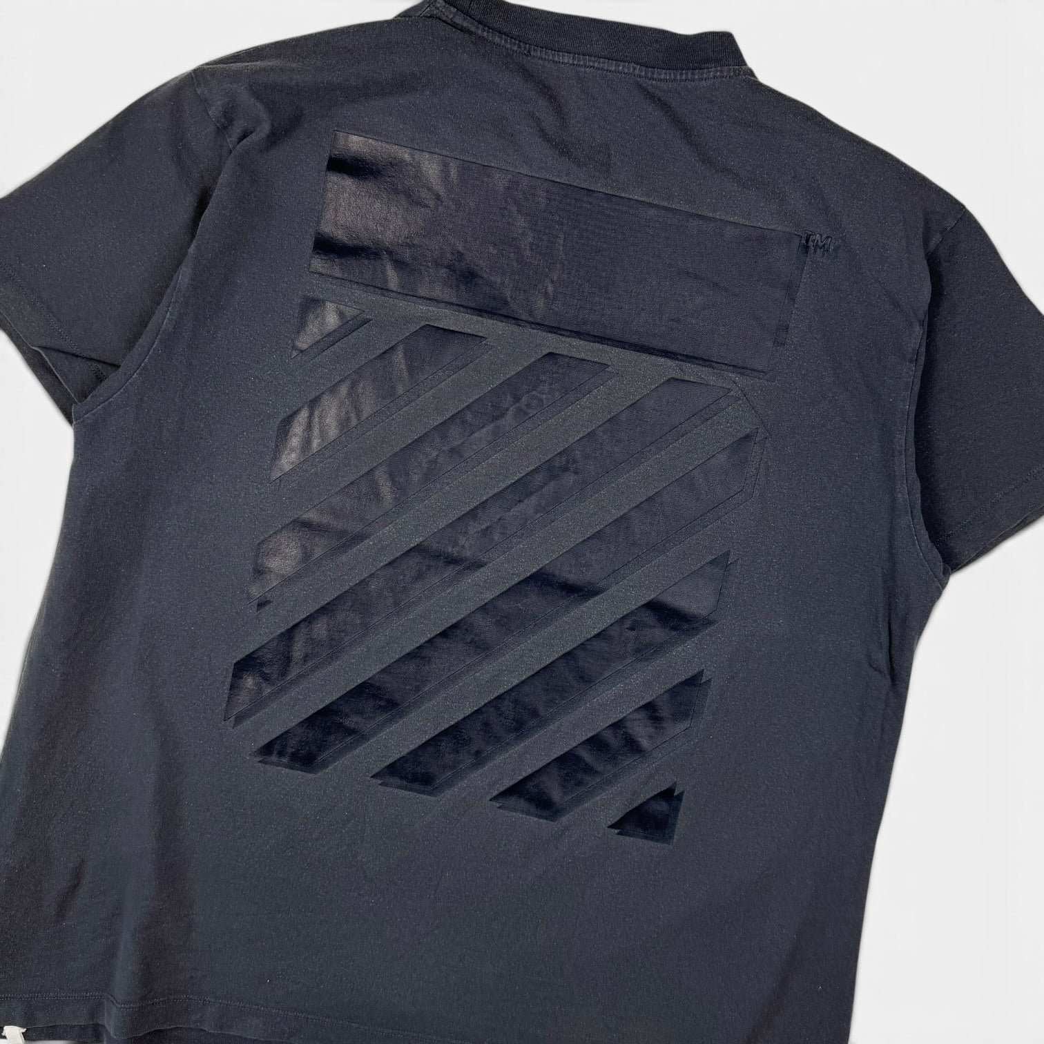 Off-White Diag Tab T-Shirt Navy Blue