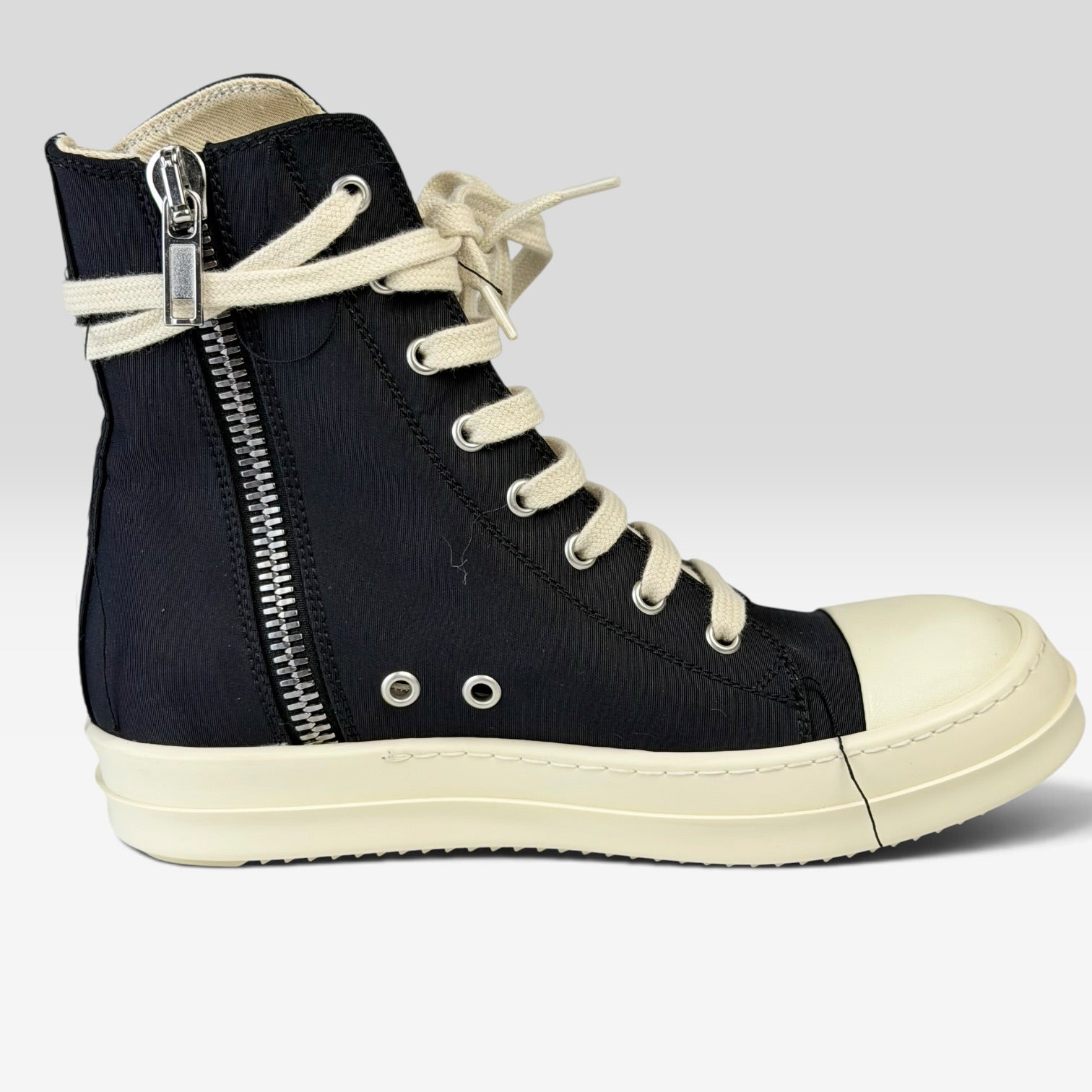 Rick Owens DRKSHDW Ramones High Double Thread Black/Milk