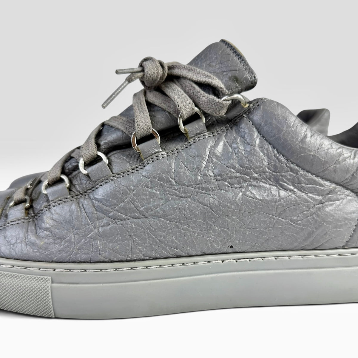 Balenciaga Arena Low Grey Leather