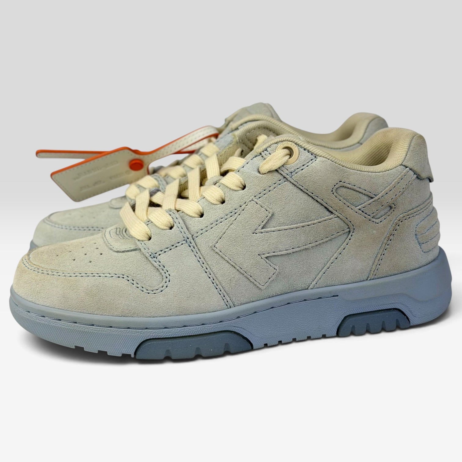 Off-White Out Of Office Light Blue Suede | Sneakers Off-White