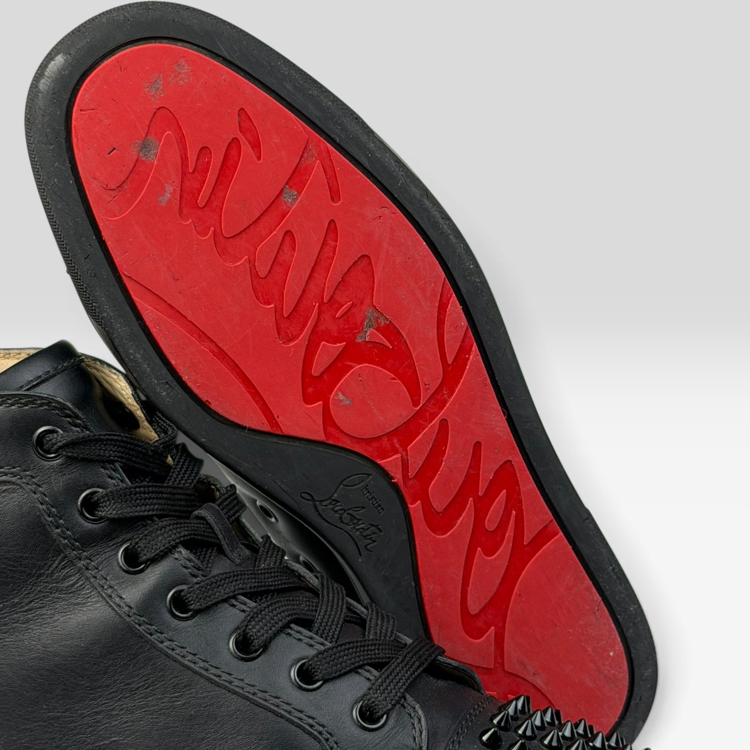 Christian Louboutin Lou Spikes High-Top Black