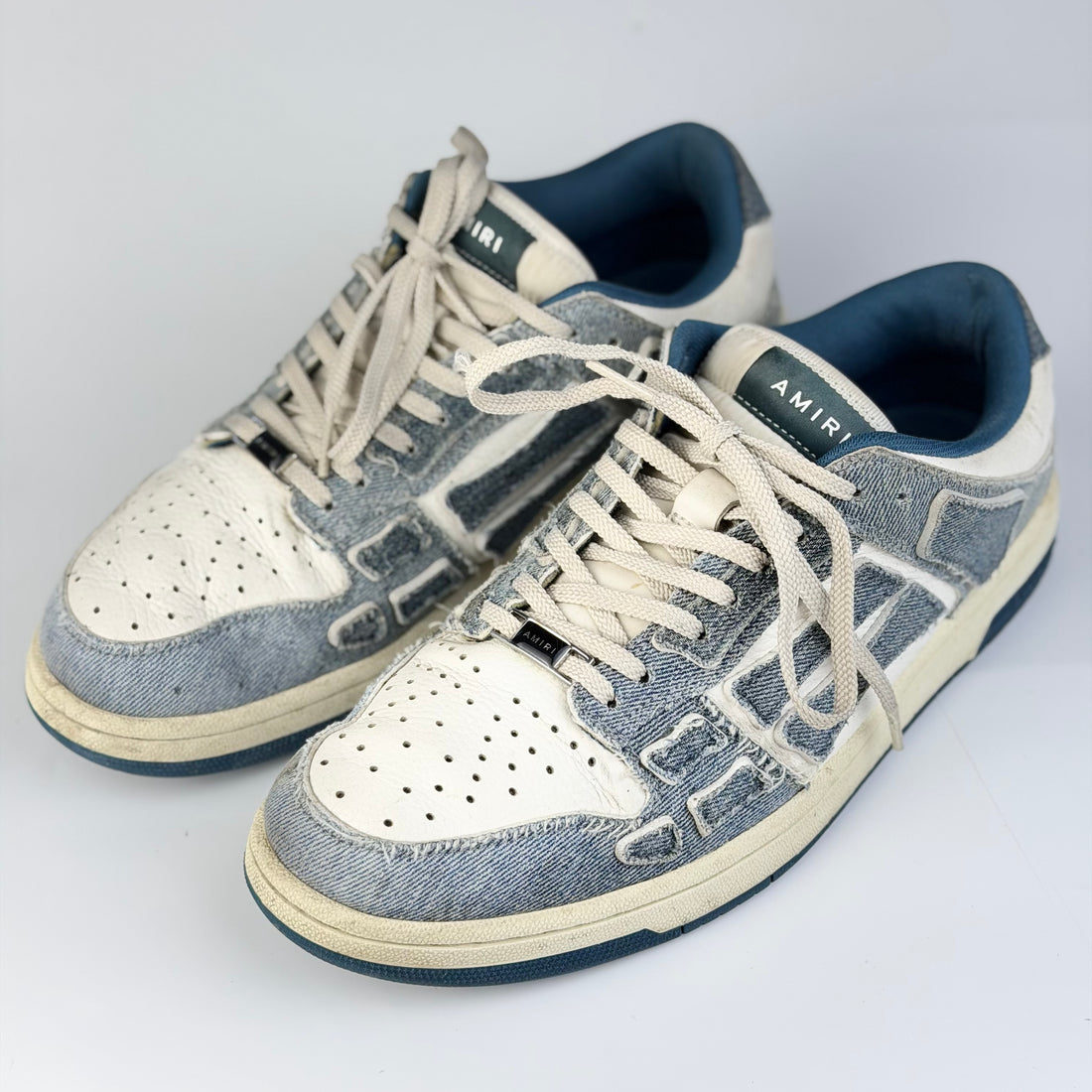 Amiri Skel-Top Denim Sneakers