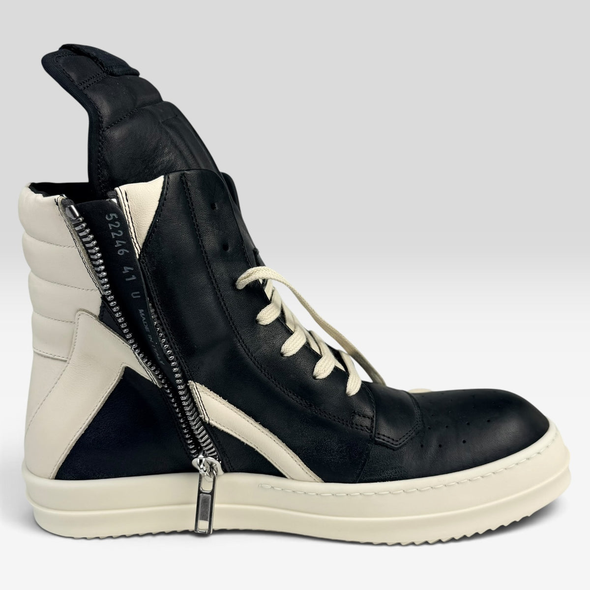 Rick Owens Geobasket Black/Milk