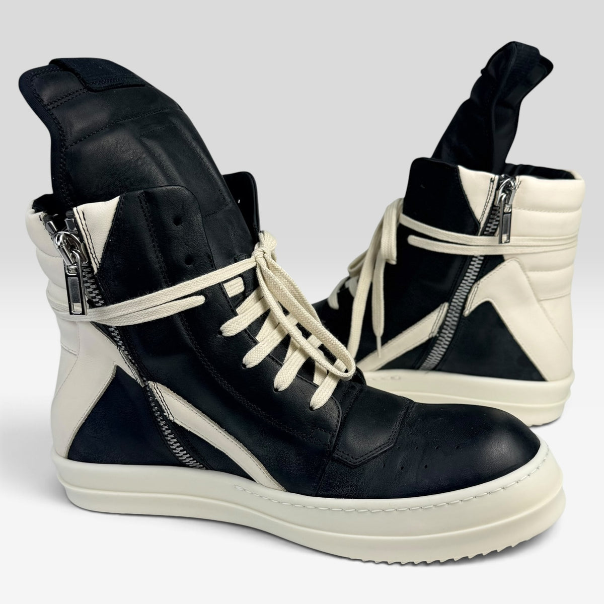 Rick Owens Geobasket Black/Milk