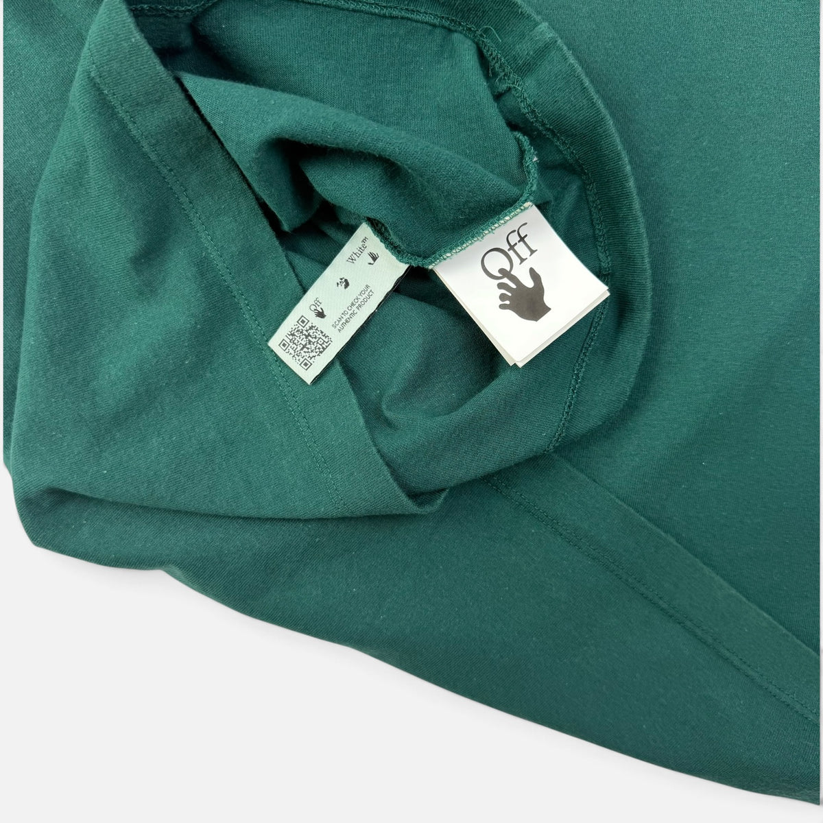 Off-White Hand Painted T-Shirt Green