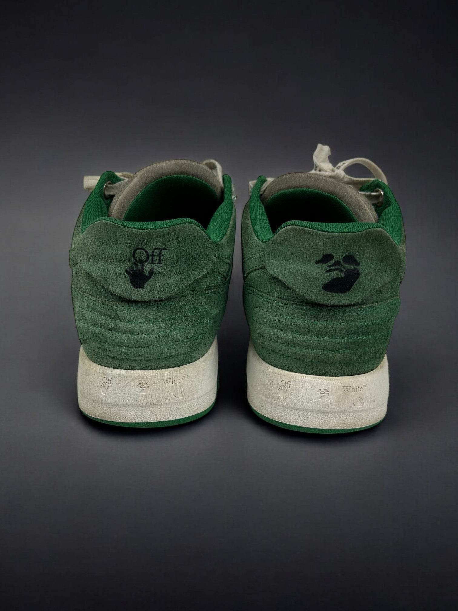Off-White Out Of Office Suede Green - V STEALS