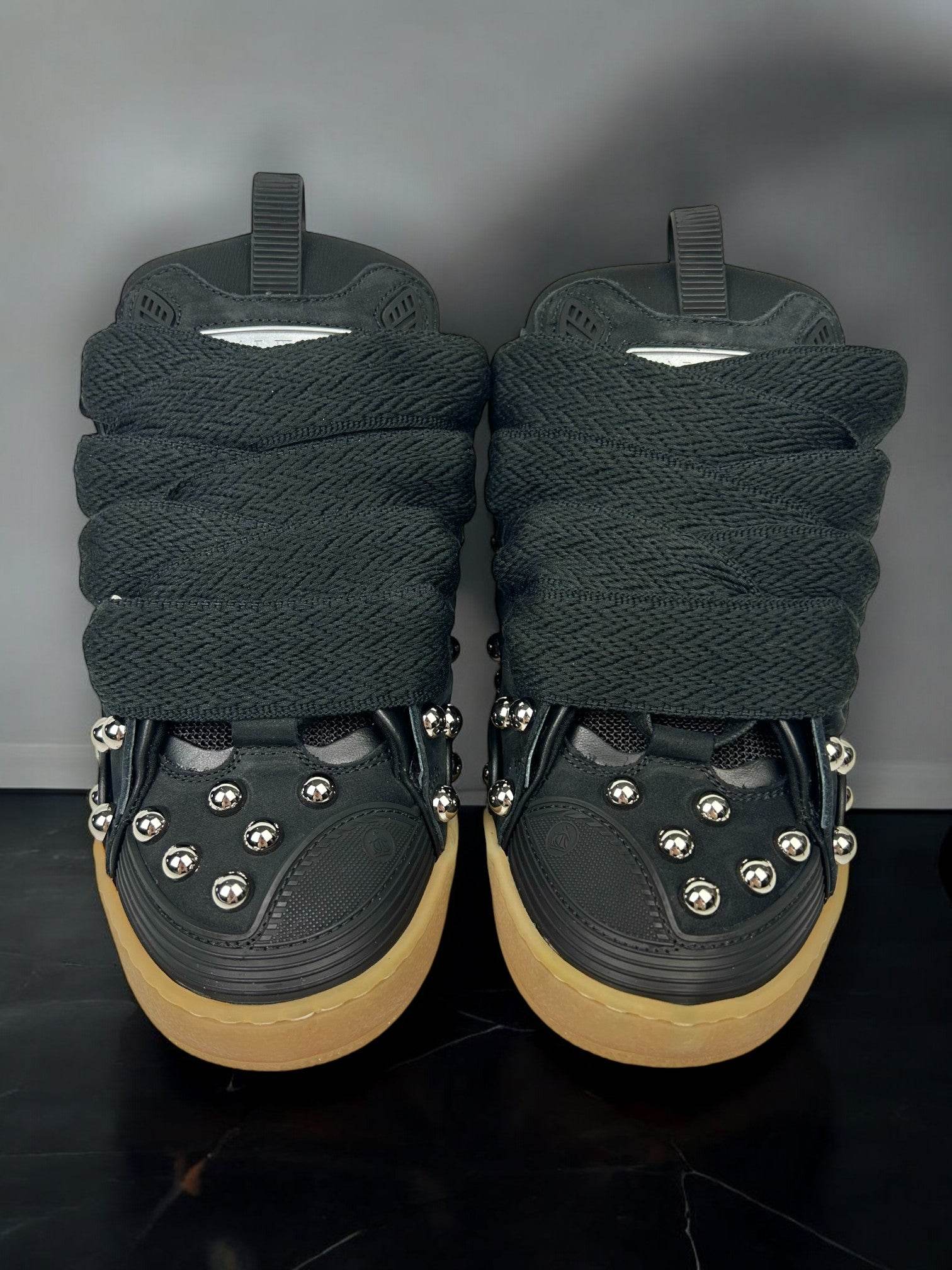 Lanvin Black Studs Sneakers - V STEALS