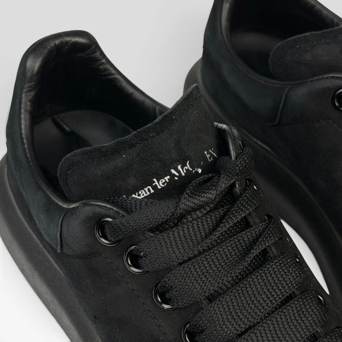 Alexander McQueen Oversized Sneaker Black Suede