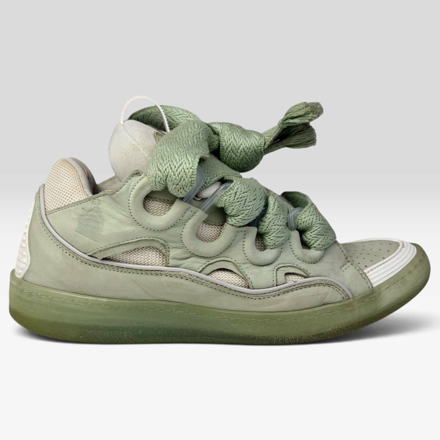 Lanvin Curb Turquoise Sneakers