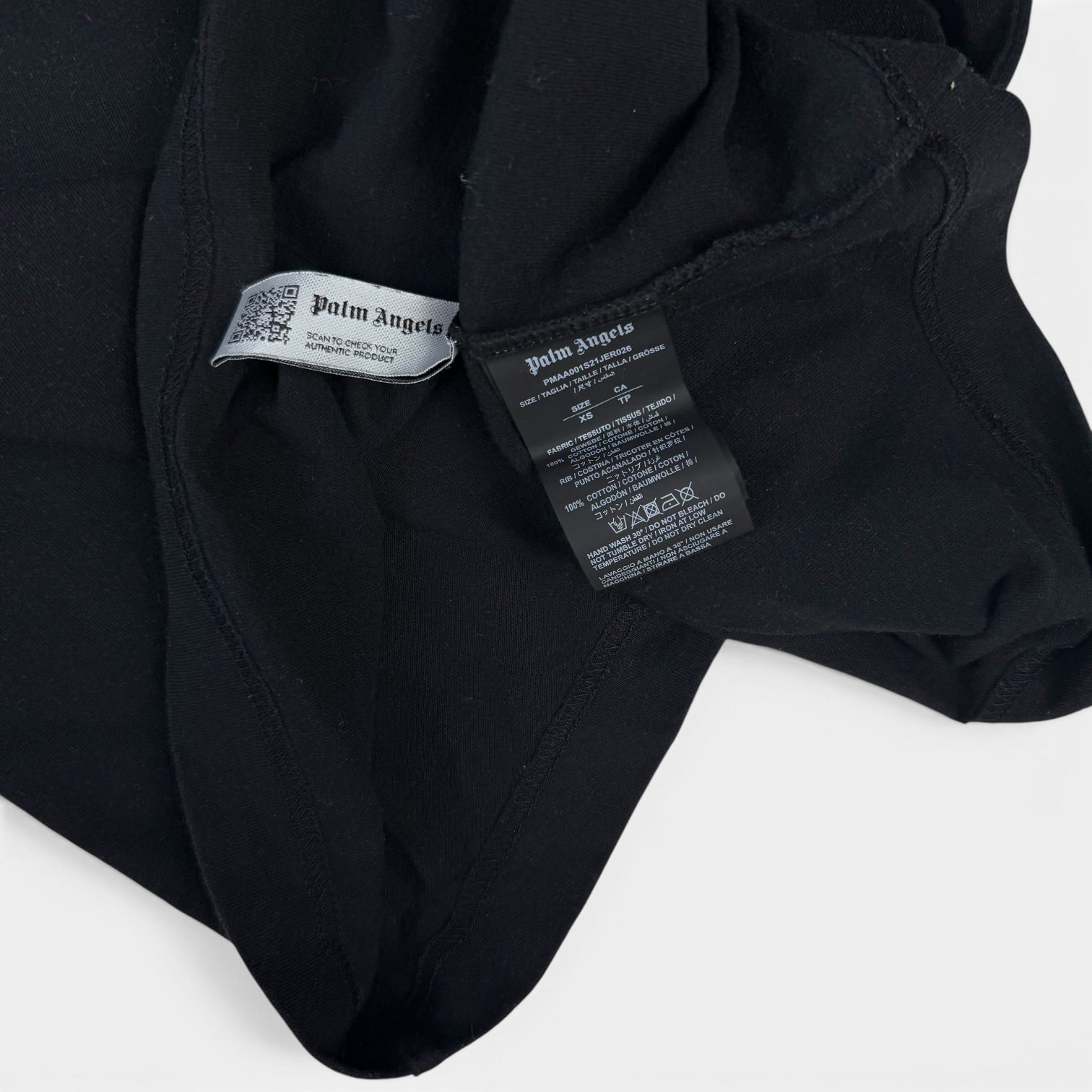 Palm Angels Milano Sprayed T-Shirt Black