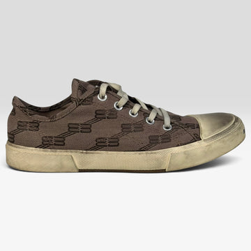 Balenciaga Paris Low Top BB Monogram Dark Beige/Brown