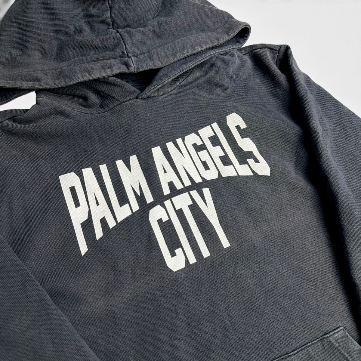 Palm Angels PA City Logo Hoodie Grey