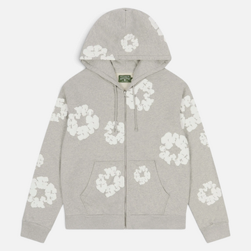 Denim Tears Cotton Wreath Zip Hoodie Grey