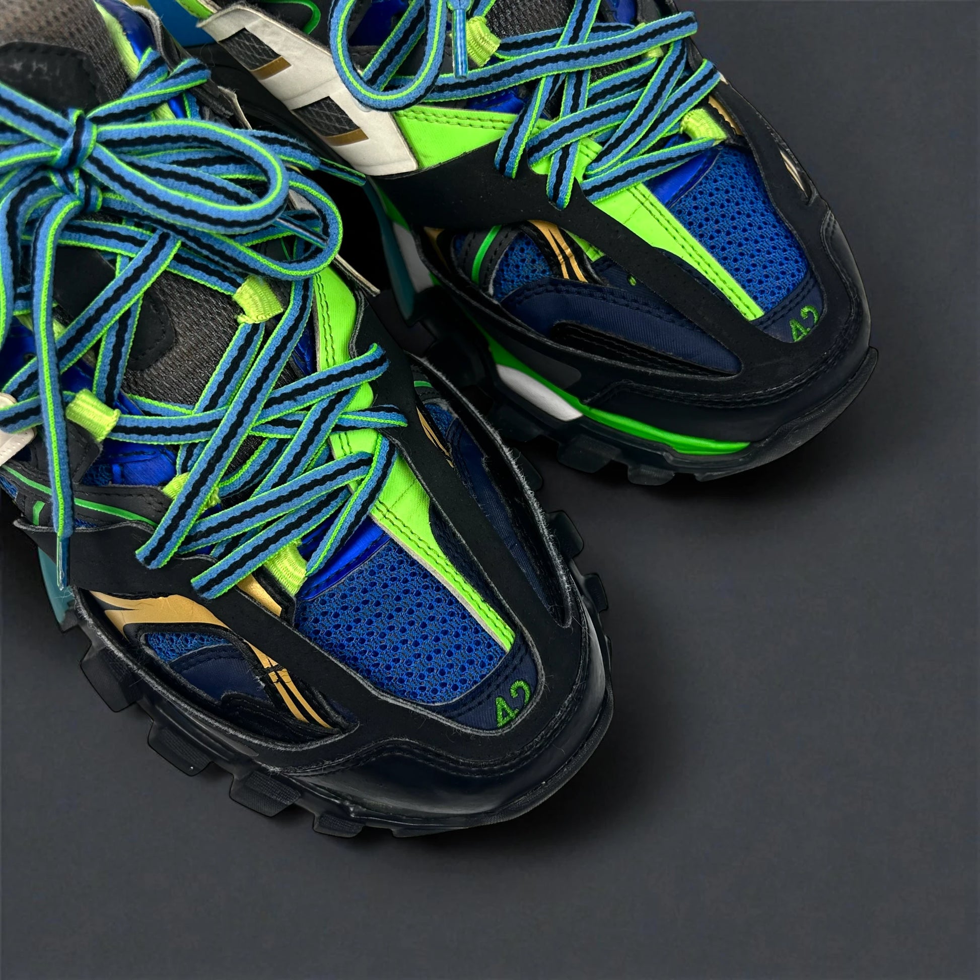 Balenciaga Track Blue Green