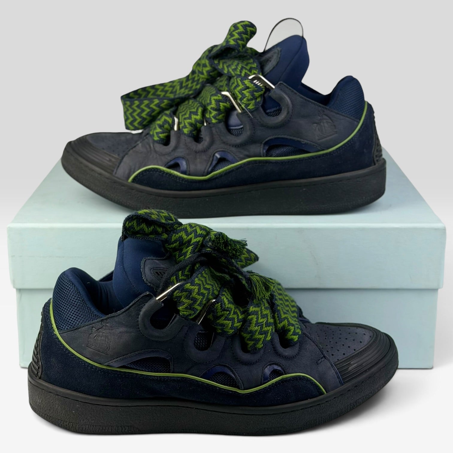 Lanvin Curb Blue/Green | Sneakers Lanvin