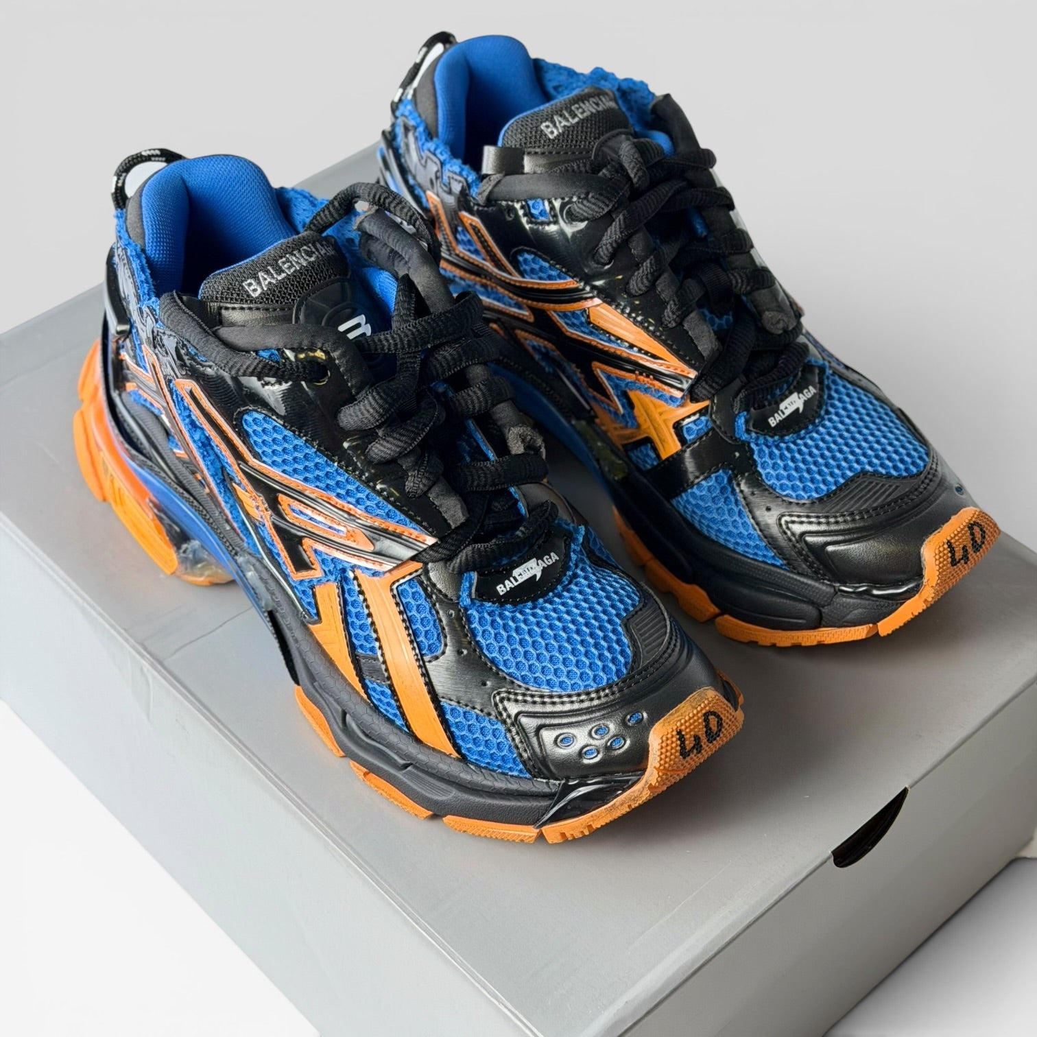 Balenciaga Runner Blue/Orange/Black Sneakers