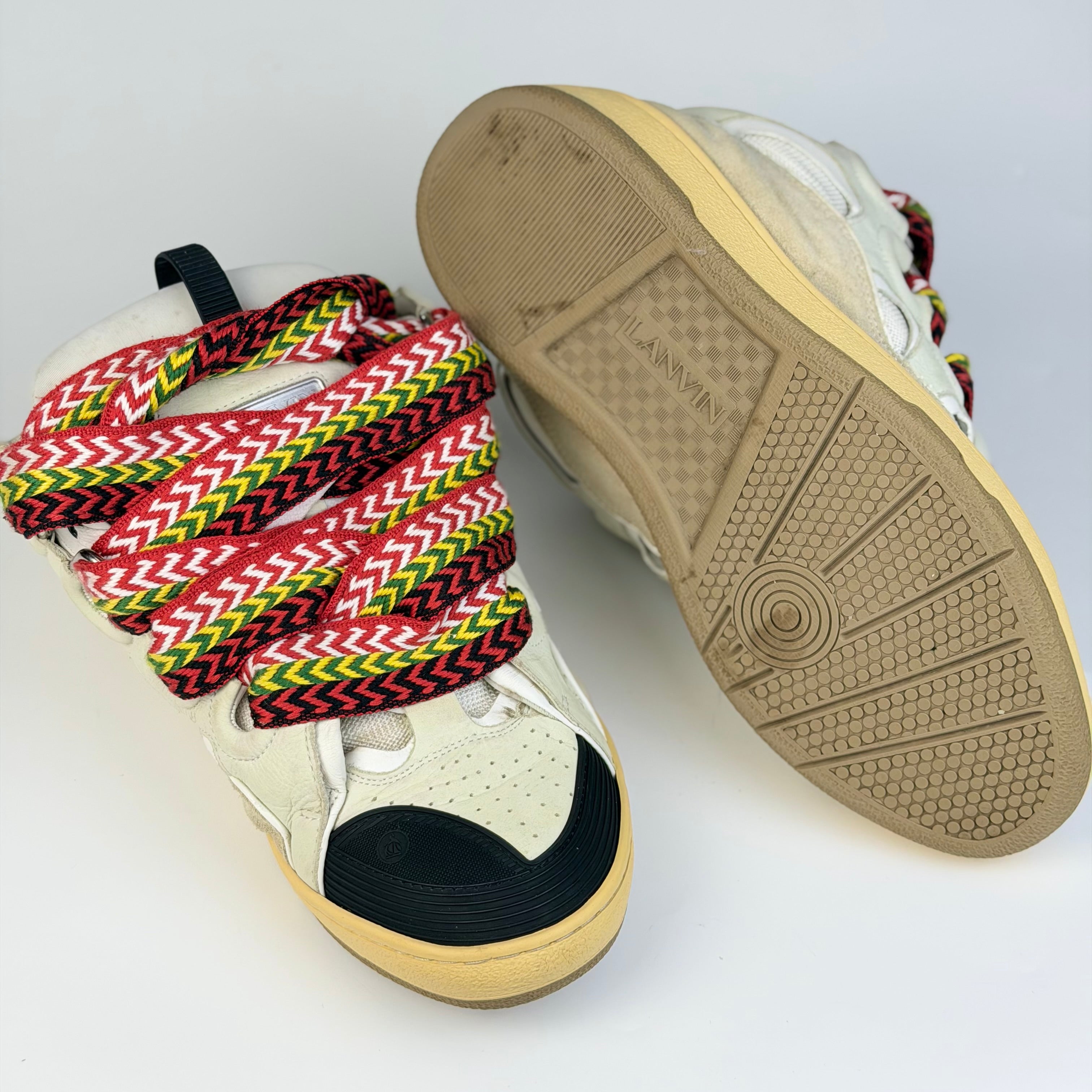 Lanvin Curb White Sneakers