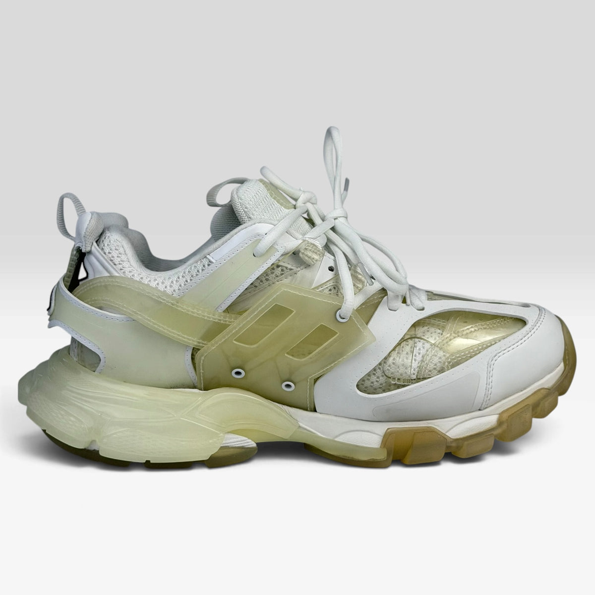 Balenciaga Track Clear Sole White