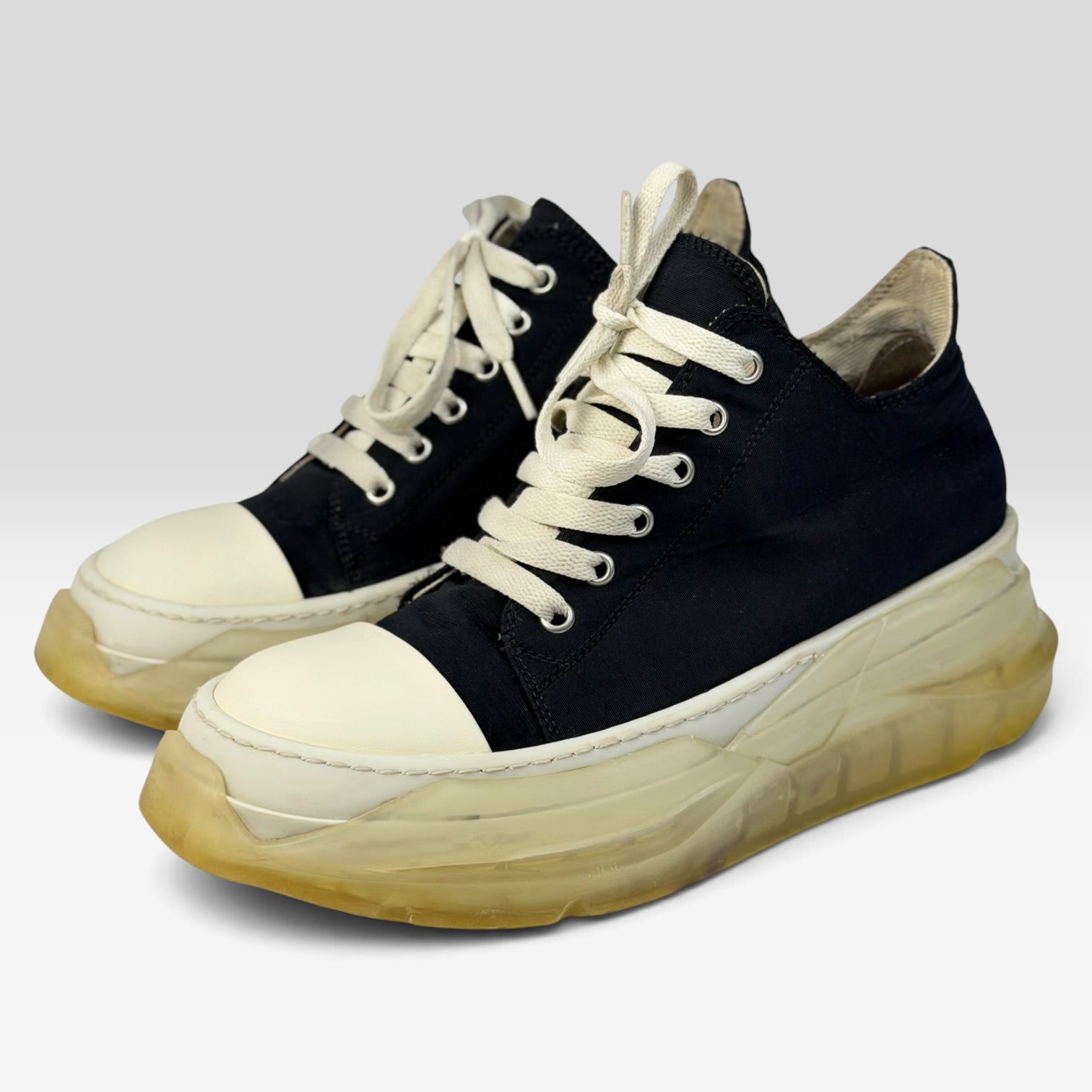 Rick Owens DRKSHDW Abstract Clear Sole Low Black