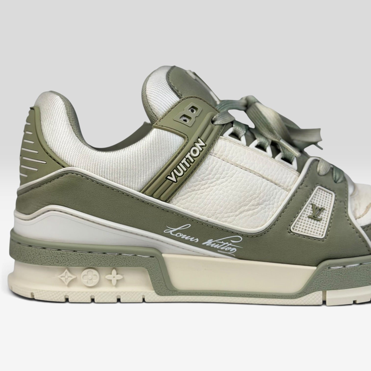 Louis Vuitton LV Trainer Green Two-Tone