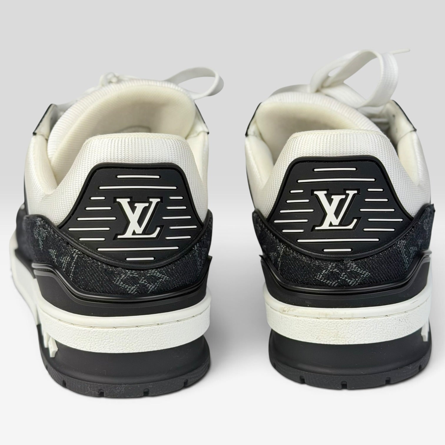 Louis Vuitton LV Trainer White/Black Denim | Sneakers Louis Vuitton