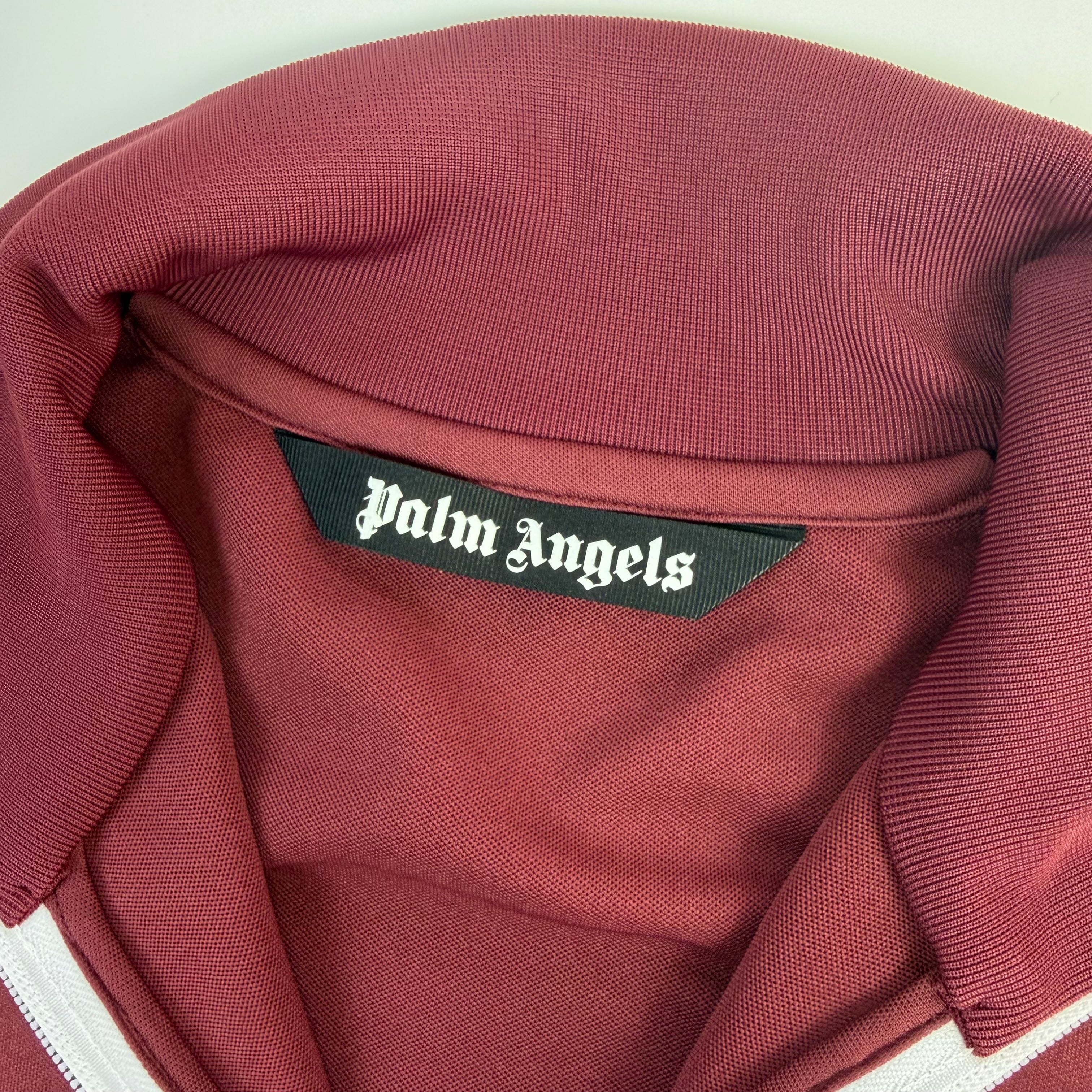 Palm Angels Track Jacket Burgundy/Yellow