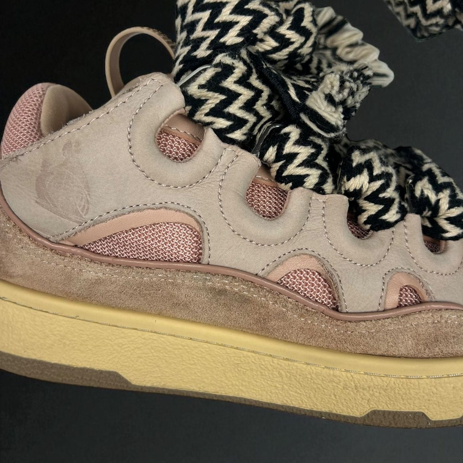 Lanvin Curb Pink Sneakers