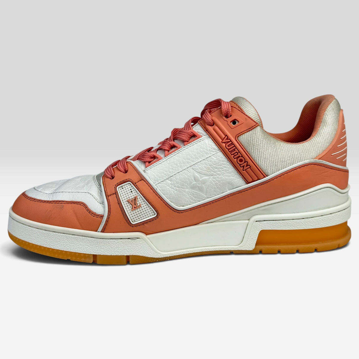 Louis Vuitton LV Trainer Peach/White